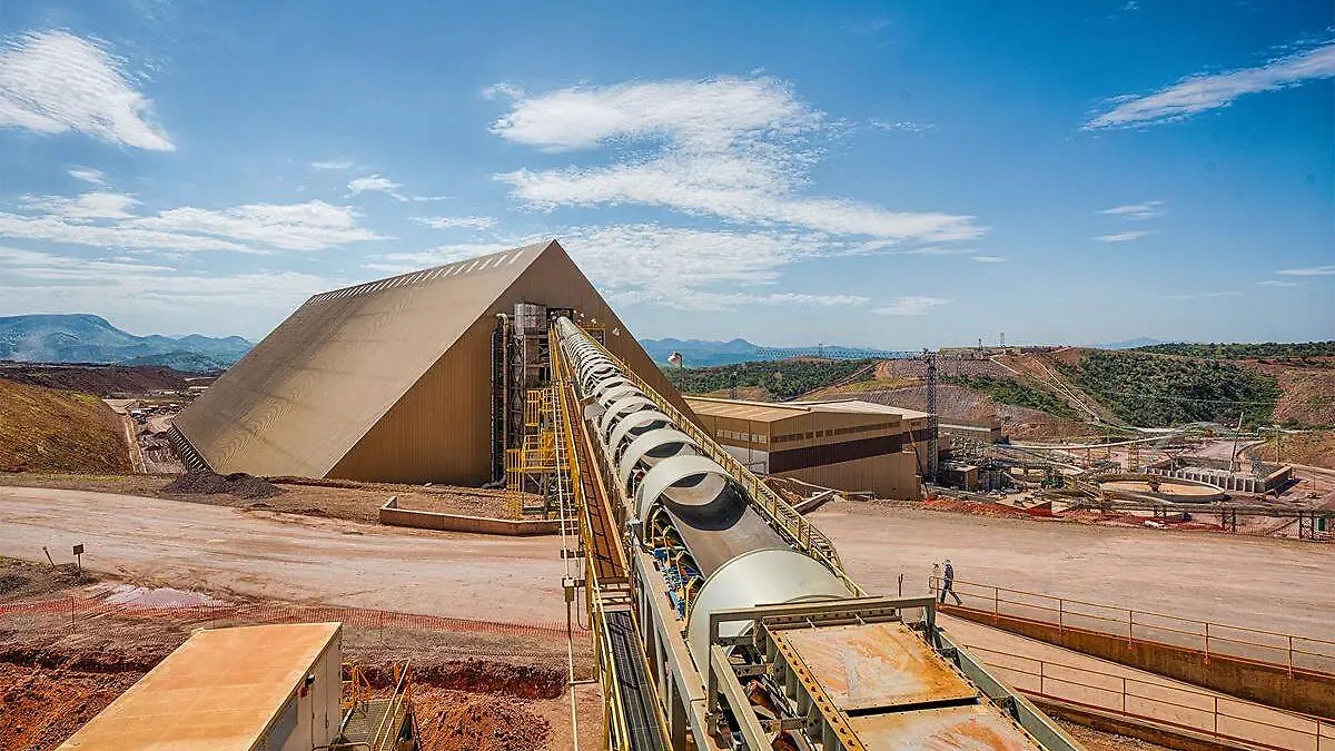 Plantas de beneficio de miner al en Cananea, Sonora, México.